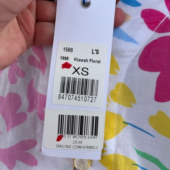 NWT Southern Tide 100% Cotton Shirt - Size XS - Flowers - Picture 9 of 12